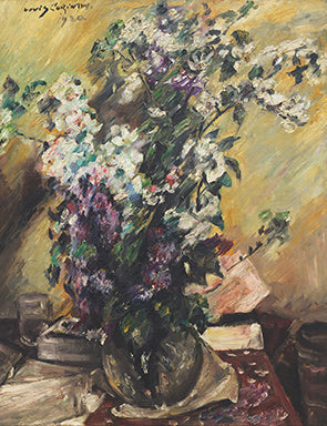 Fleurs de pommier et lilas - Lovis Corinth image 1 copie de tableau peinte à la main