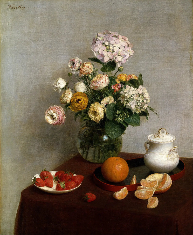 Kwiaty i owoce - Henri Fantin-Latour