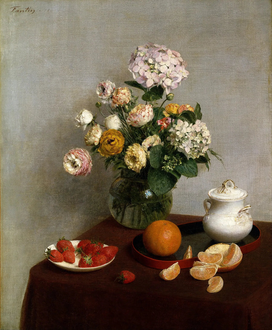 Kwiaty i owoce - Henri Fantin-Latour