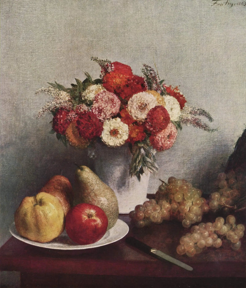 Kwiaty i owoce - Henri Fantin-Latour