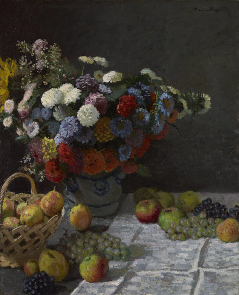 Życie z kwiatami i owocami - Claude Monet