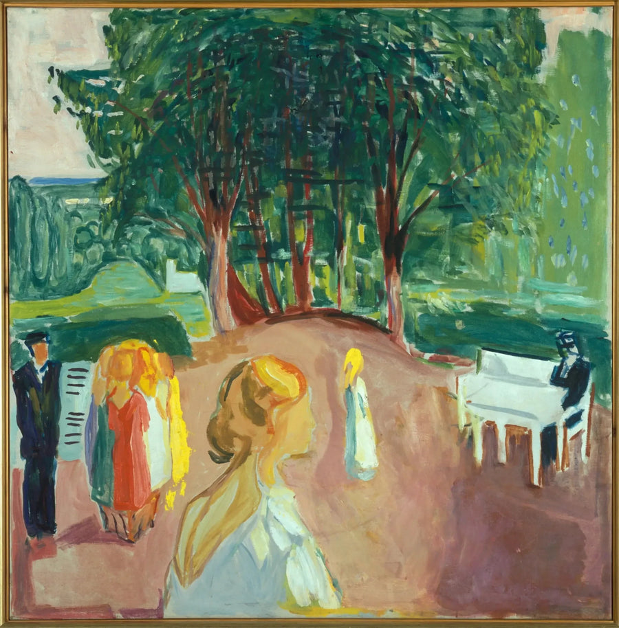 Flirt w parku - Edvard Munch