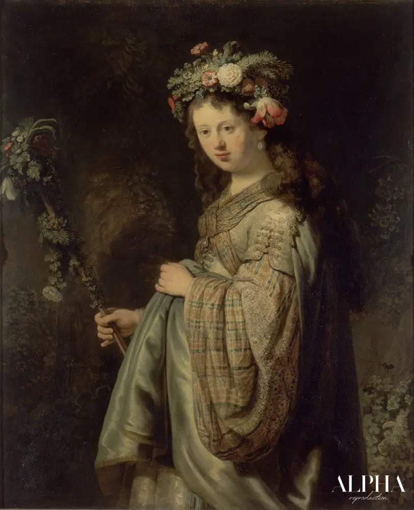 Flora - Rembrandt van Rijn - Reproductions de tableaux et peintures haut de gamme