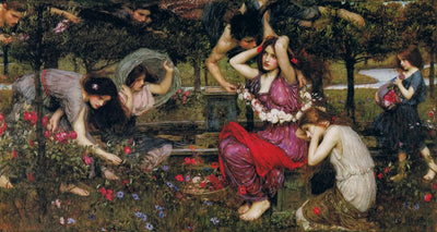 Reproduction du tableau « Flore et les zéphyrs - John William Waterhouse » par Alpha Reproduction en peinture à l’huile