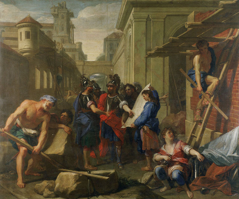 Fundacja miasta w Germanii przez Tektosagów - Jean-Baptiste Jouvenet