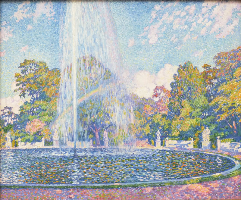Fontanna w Ogrodzie Sans Souci w Poczdamie w 1903 roku - Théodore van Rysselberghe