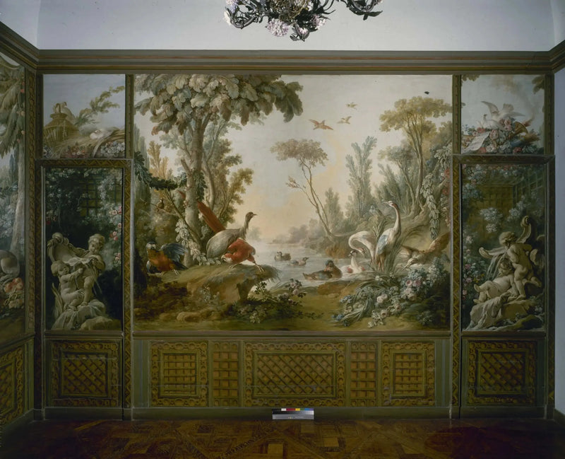 Fontanna z dwoma miłościami, z których jeden jest leżący - François Boucher