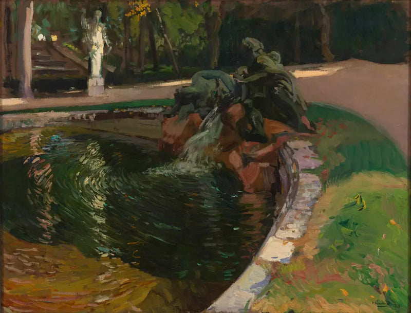 Fontanna w lesie, La Granja - Joaquín Sorolla