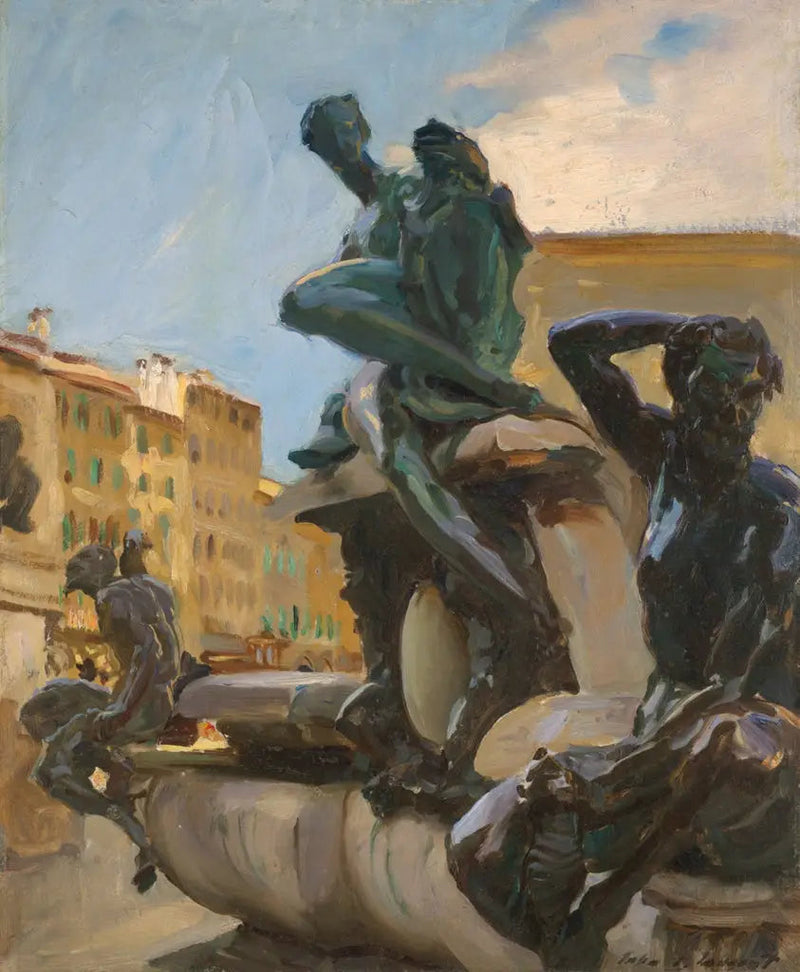 Fontanna Neptuna - John Singer Sargent