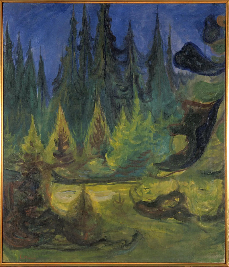 las świerkowy - Edvard Munch