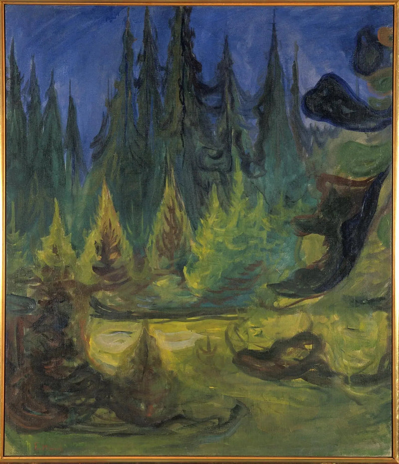 las świerkowy - Edvard Munch