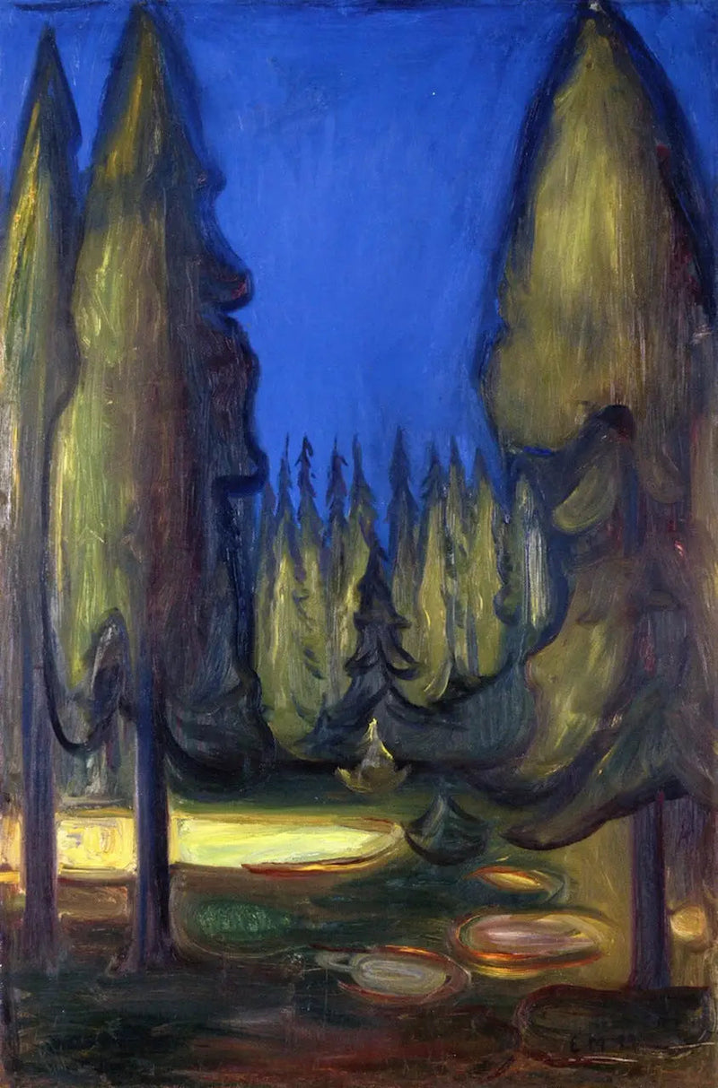 las świerkowy - Edvard Munch