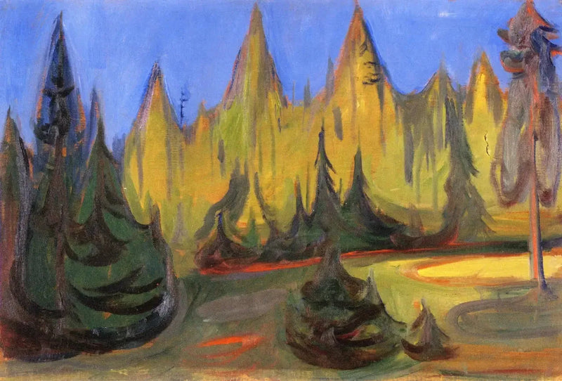 las świerkowy - Edvard Munch