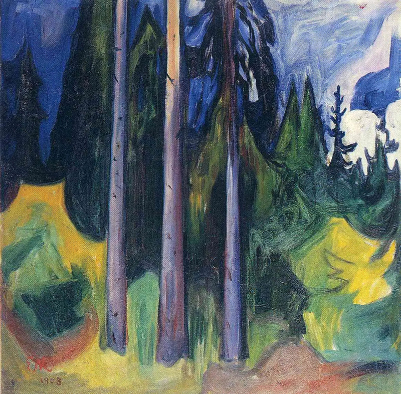 las świerkowy - Edvard Munch
