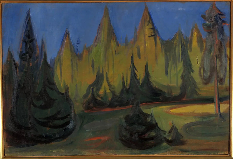 las świerkowy - Edvard Munch