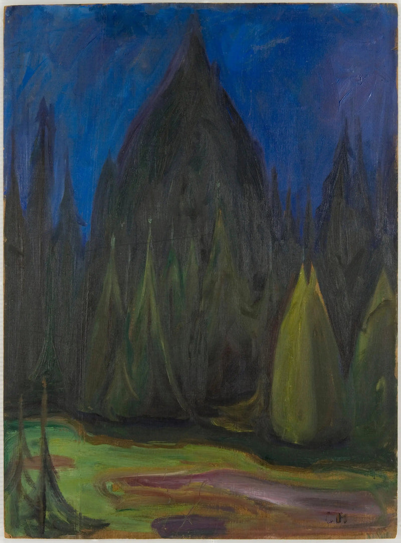 las świerkowy - Edvard Munch
