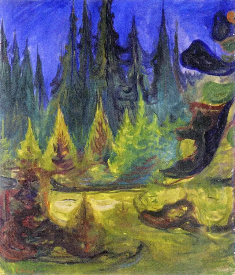 las świerkowy - Edvard Munch