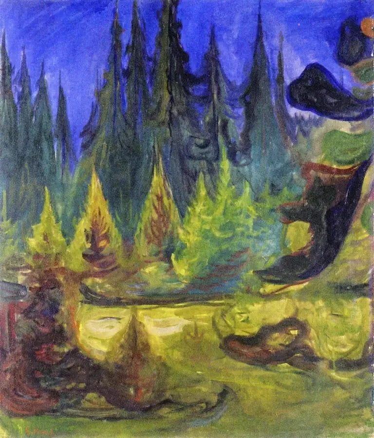 las świerkowy - Edvard Munch