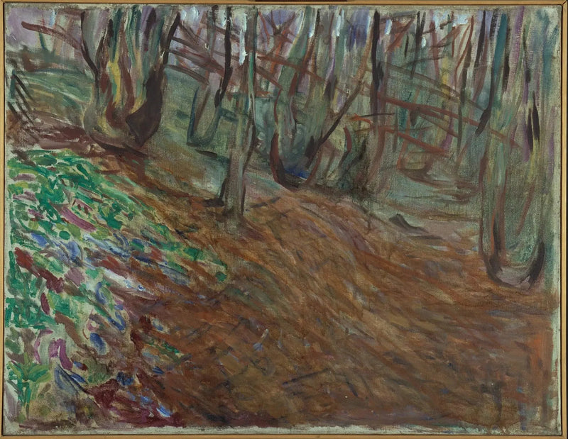 wiosna w lesie wiązów - Edvard Munch