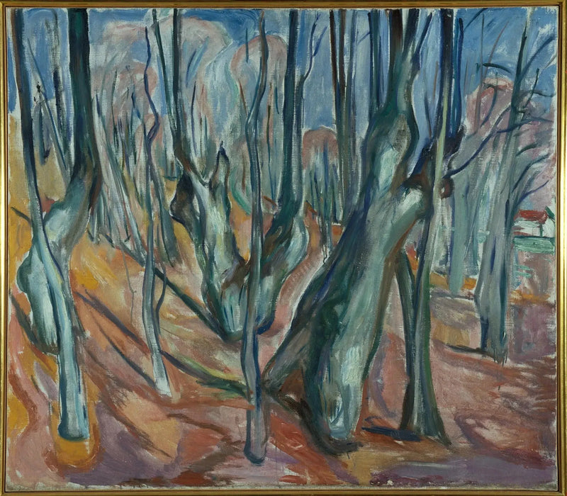 wiosna w lesie wiązów - Edvard Munch