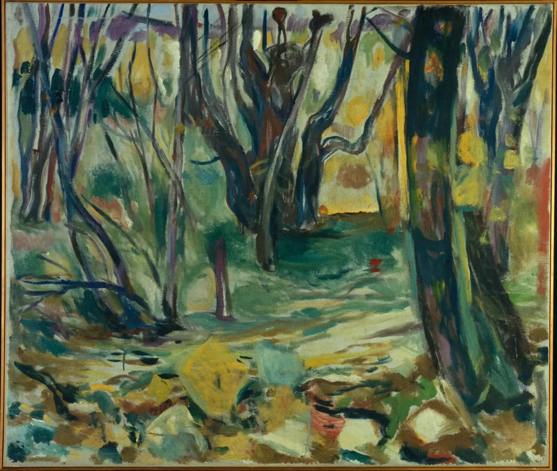 jesień w lesie wiązów - Edvard Munch