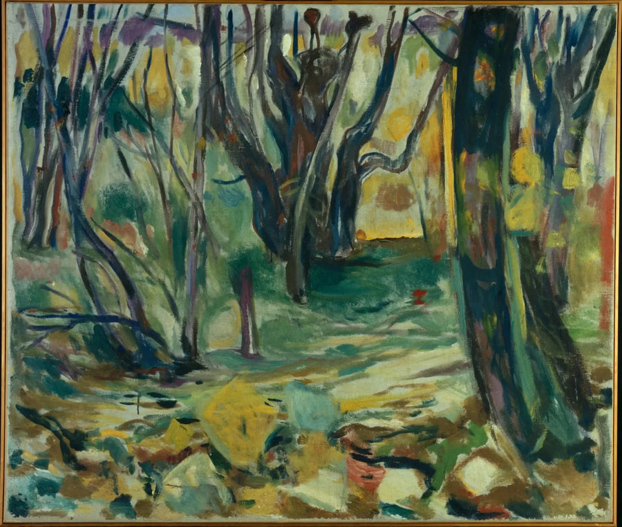 jesień w lesie wiązów - Edvard Munch