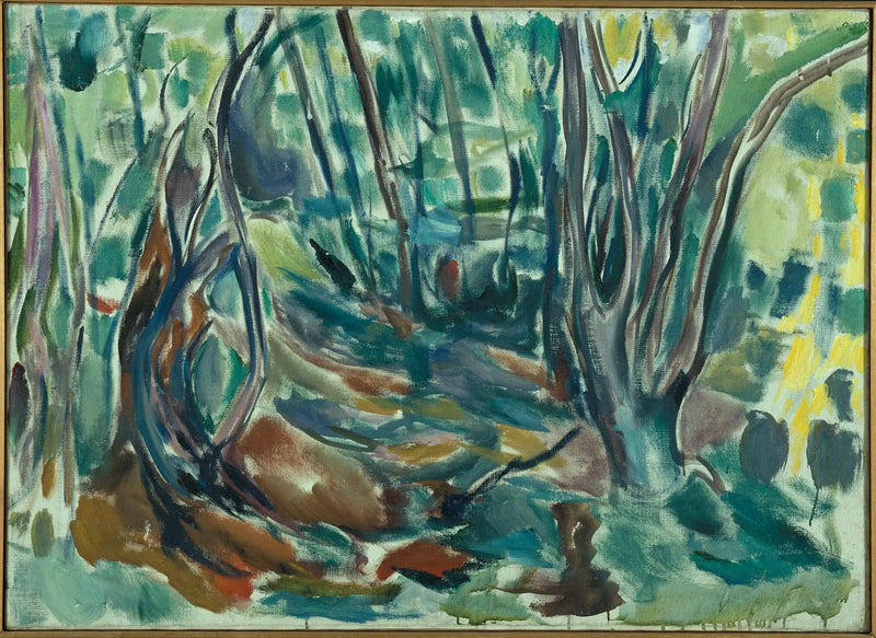 letni las wiązów - Edvard Munch