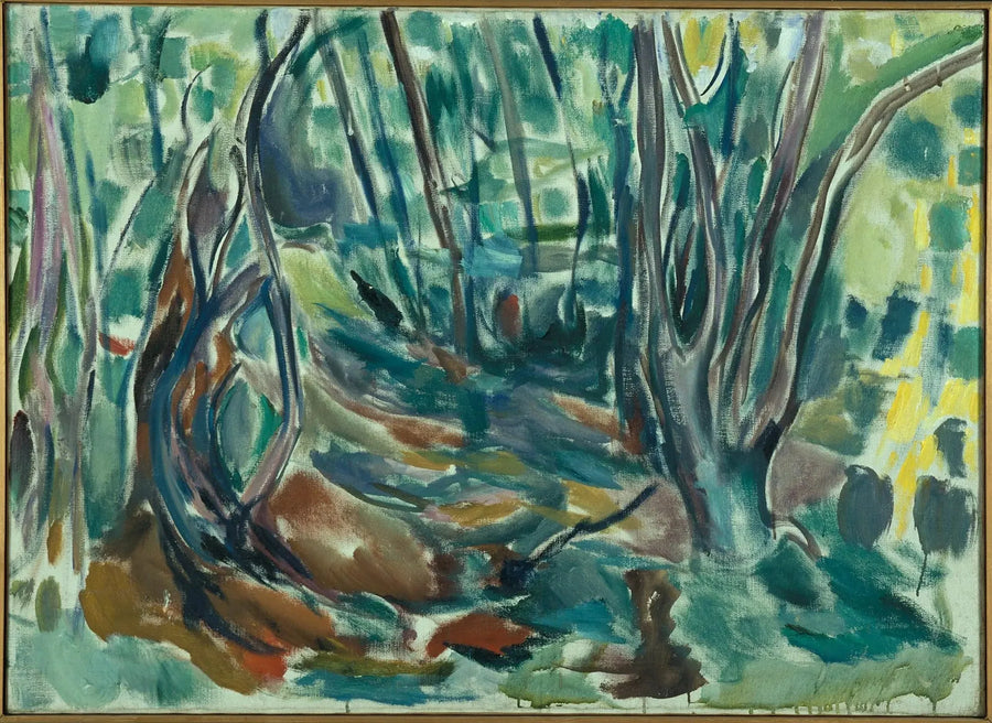 letni las wiązów - Edvard Munch