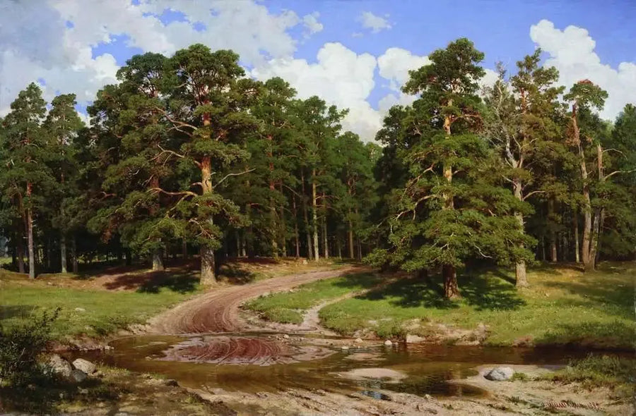Las sosnowy - Ivan Chichkine