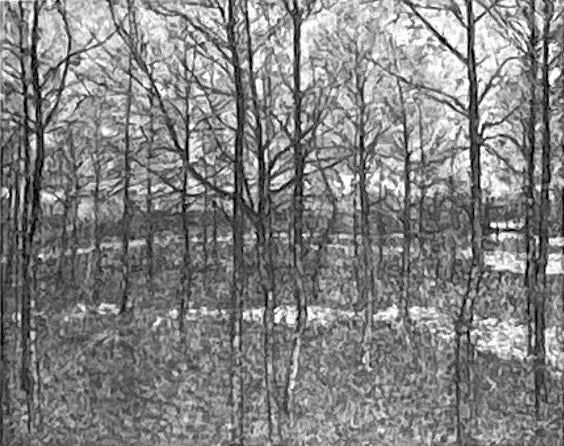 Las, Wiosna - Kazimir Malewicz