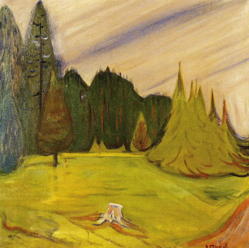 Las na drodze do Borre - Edvard Munch
