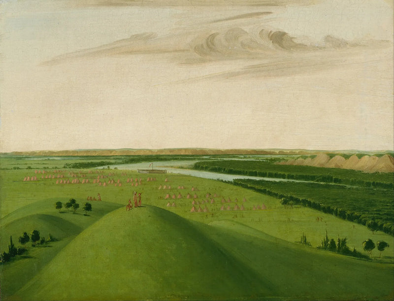 Fort Union, ujście rzeki Yellowstone, 2000 milów nad Saint-Louis - George Catlin