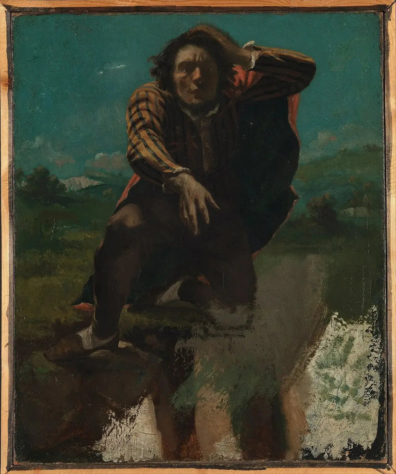 Szalenie przestraszony - Gustave Courbet