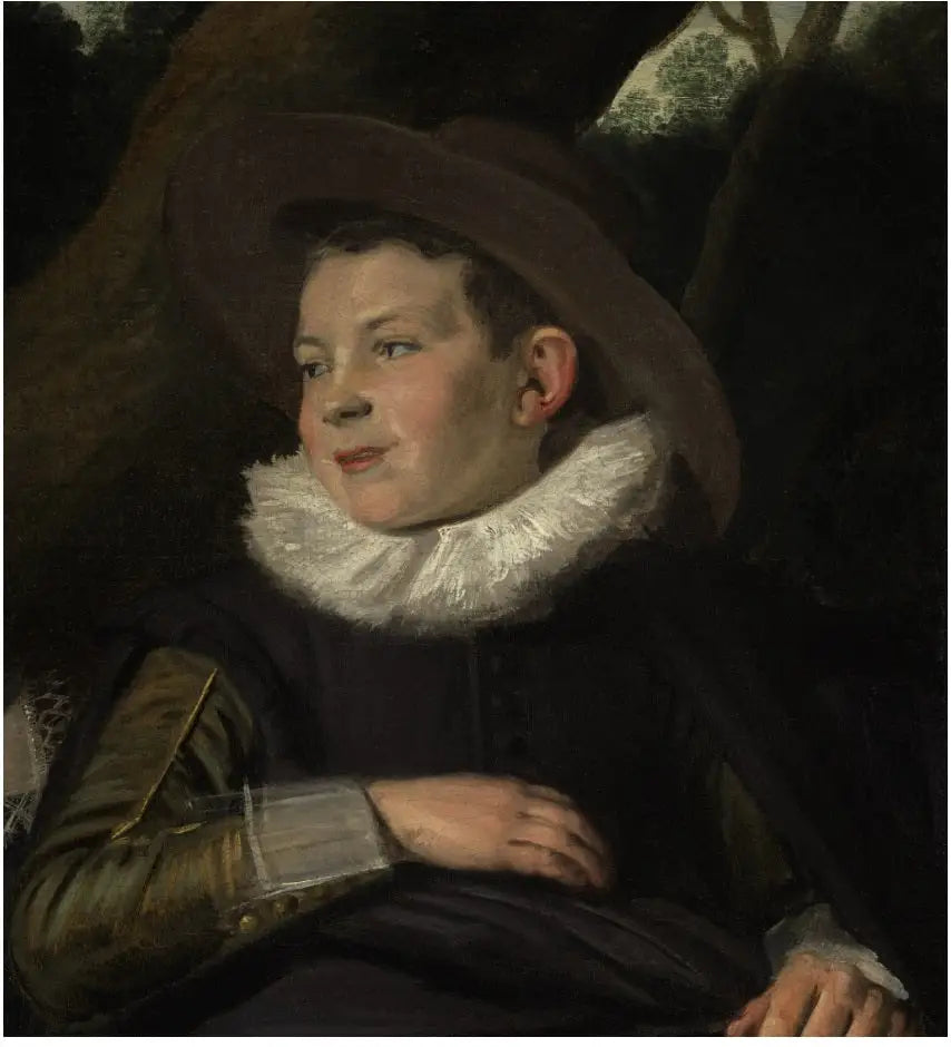 Fragment d'un jeune garçon - Frans Hals image 1 copie peinte à la main à l’huile