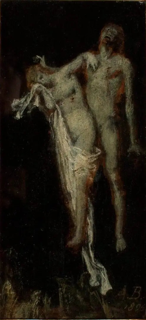 Francesca da Rimini - Arnold Böcklin image 1 copie de tableau peinte à la main