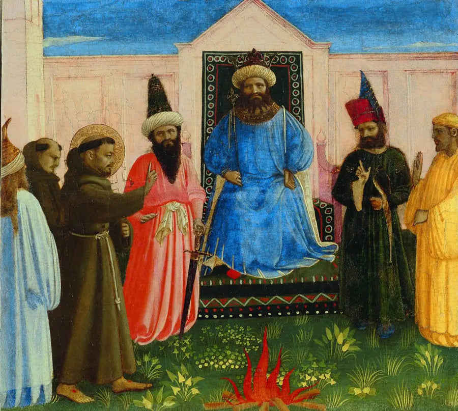 Franciszek z Asyżu przed sułtanem Al-Kamil Muhammad al-Malik - Fra Angelico
