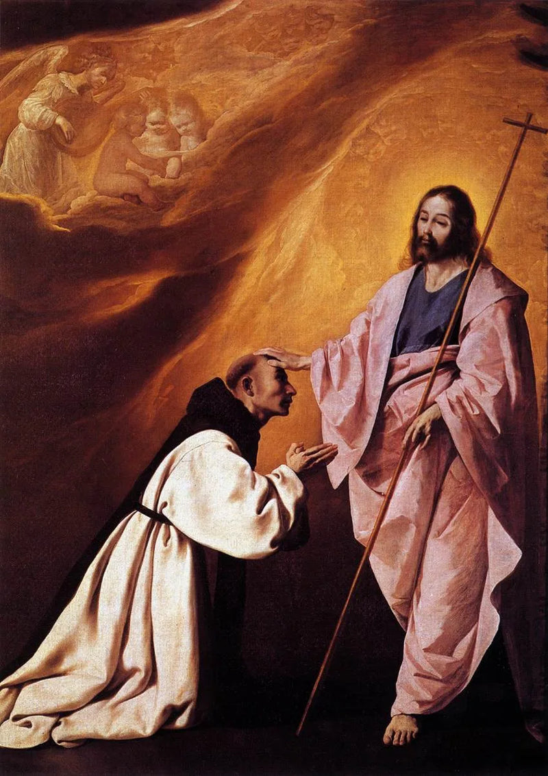 Brat Andrés de Salmeron pocieszony przez Chrystusa - Francisco de Zurbarán