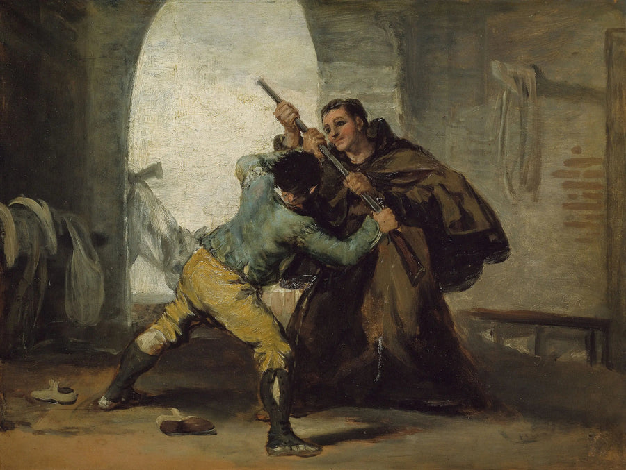 Brat Pedro wyrywa pistolet El Maragato - Francisco de Goya
