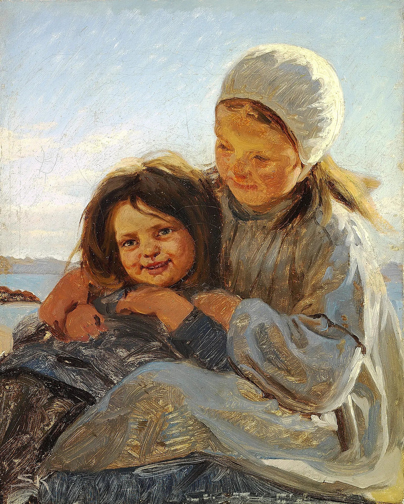 Bracia i siostry. - Peder Severin Krøyer