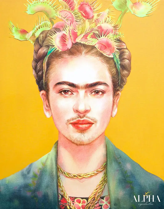 Frida Kahlo x Venus Flytrap - Phoolun | 40 x 50 cm Reproductions de tableaux à la peinture à l’huile