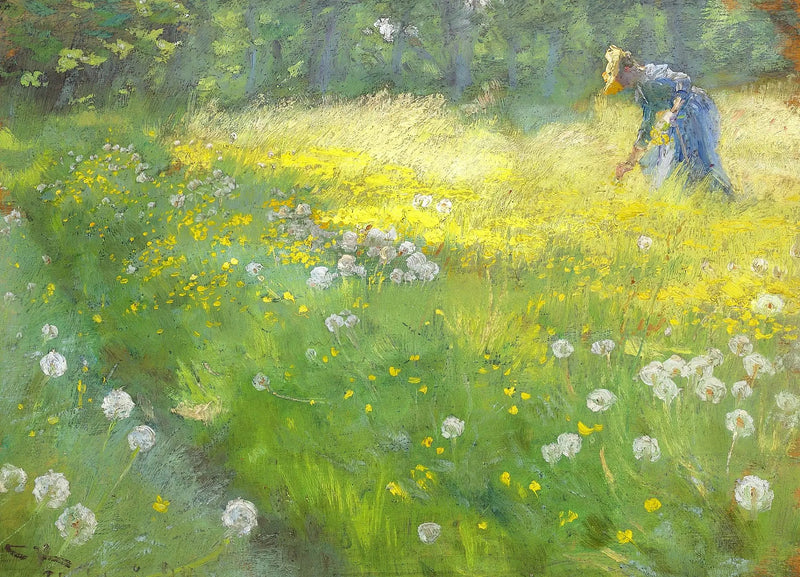 Fru Marie Krøyer w Haven w Skagen - Peder Severin Krøyer