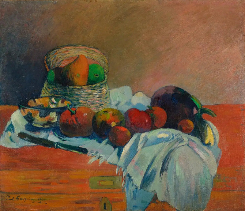 Owoce i nóż - Paul Gauguin