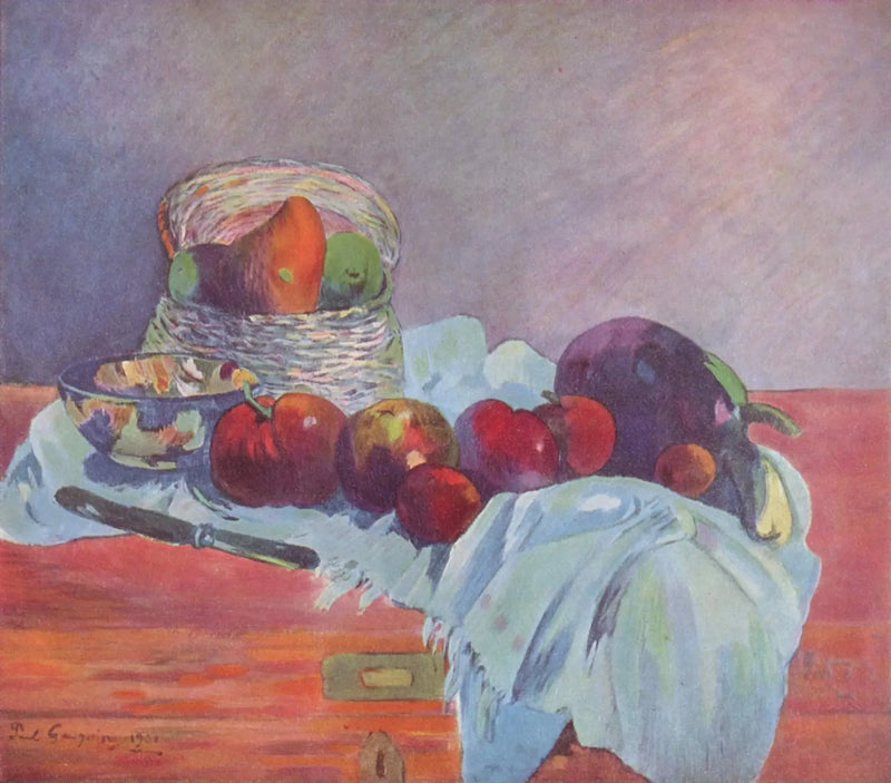 Owoce i nóż - Paul Gauguin