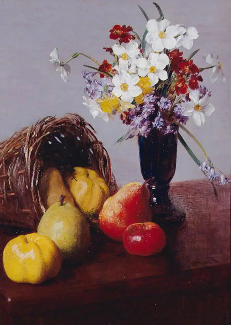 Owoce i kwiaty - Henri Fantin-Latour
