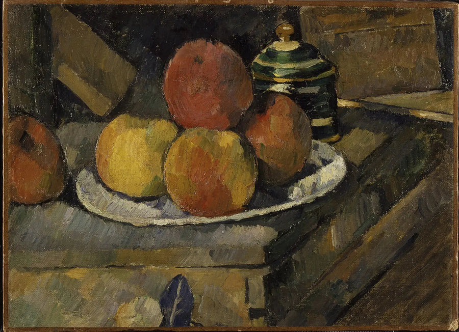 Owoce i cukiernica - Paul Cézanne