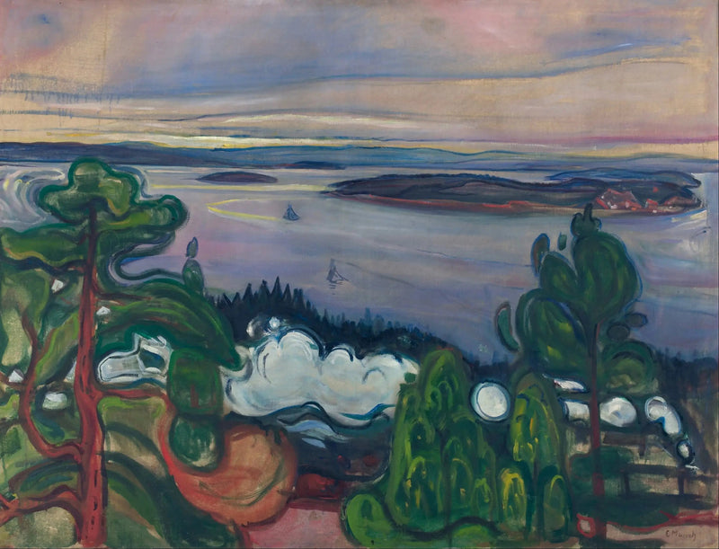 Dym pociągu - Edvard Munch