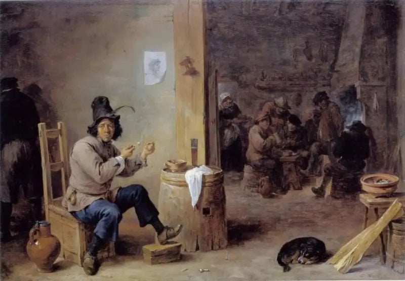 Palacz w gospodzie - David Teniers młodszy