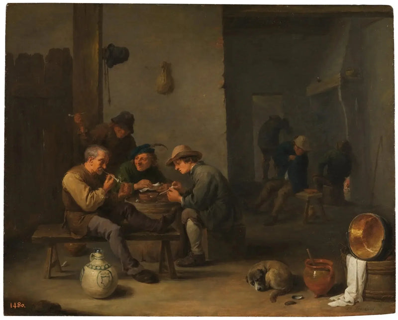 Palacze w tawernie - David Teniers Młodszy