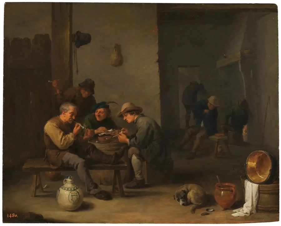 Palacze w tawernie - David Teniers Młodszy