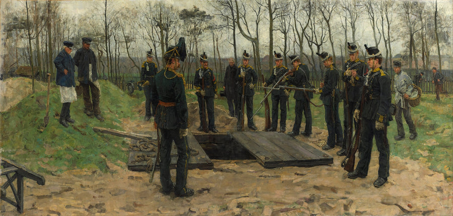 Uroczystości pogrzebowe wojskowe - Isaac Israëls